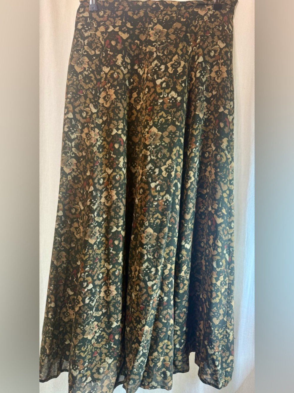 The Territory Ahead Silk A-Line Maxi Skirt